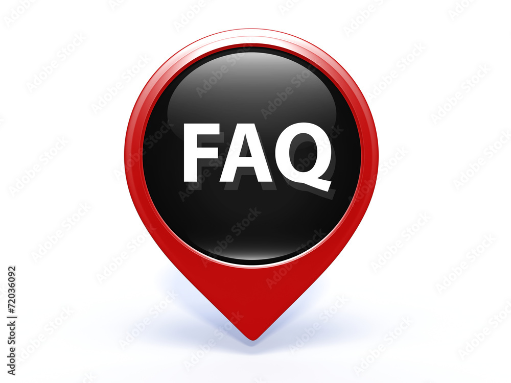 faq pointer icon on white background faq pointer icon on white background