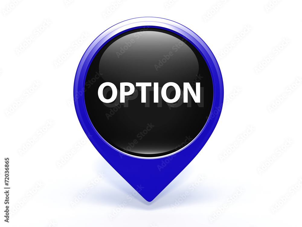 option pointer icon on white background option pointer icon on white background