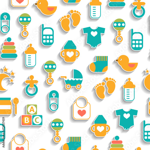 Seamless baby pattern