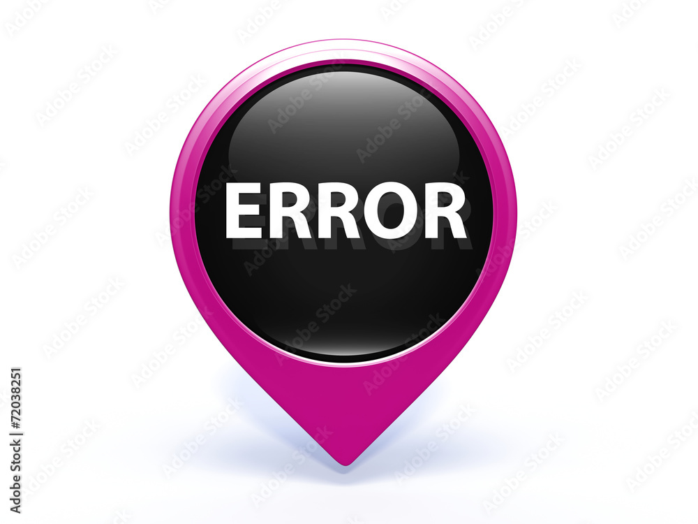 error pointer icon on white background error pointer icon on white background