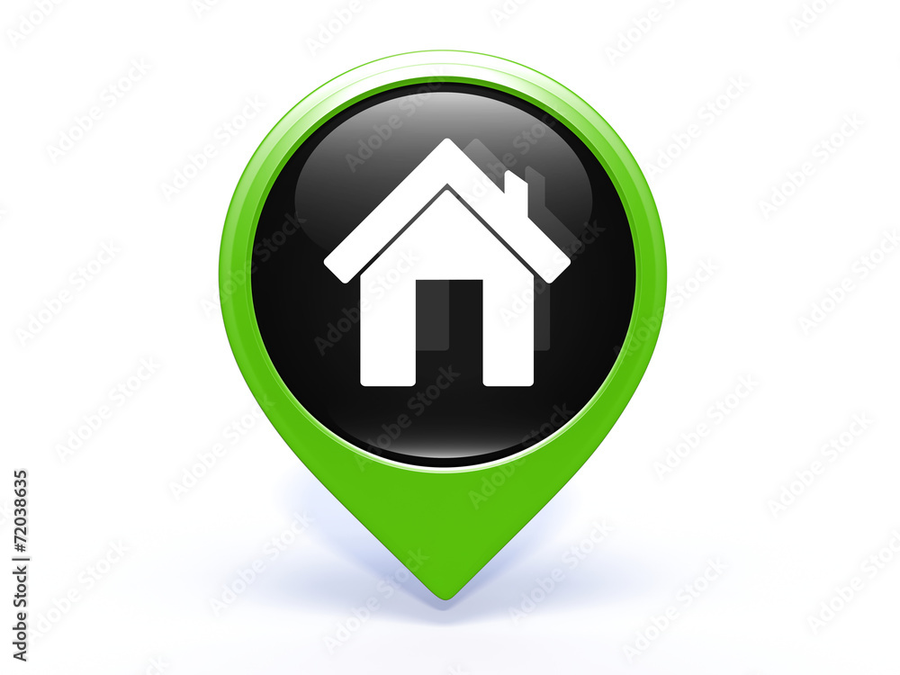 home pointer icon on white background home pointer icon on white background