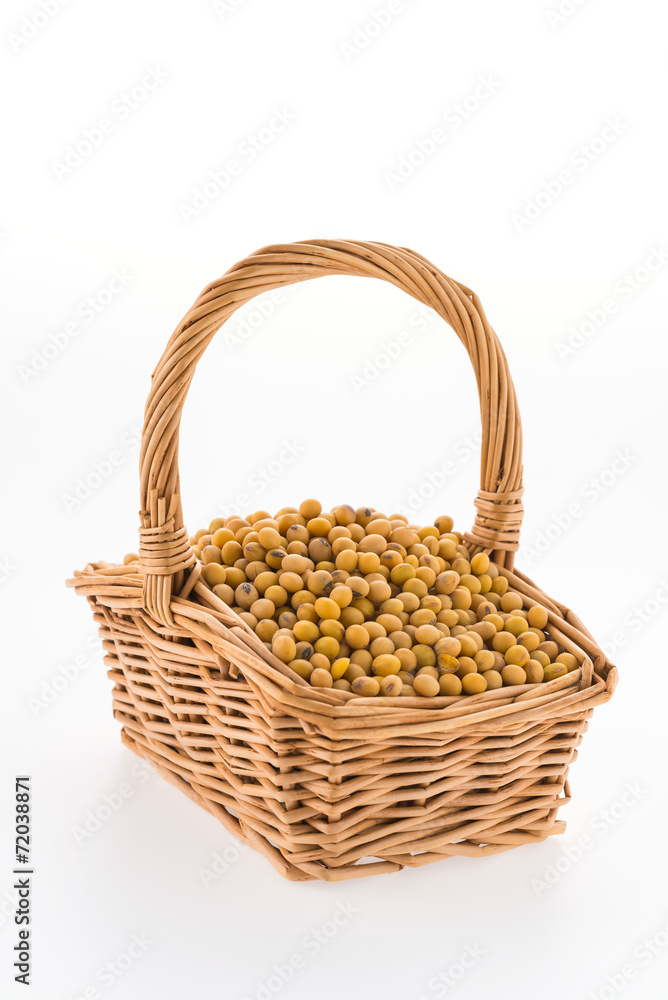 Soybean isolated on white background Soybean isolated on white background