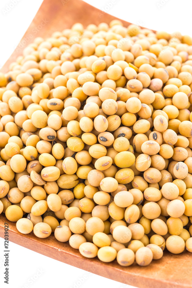 Soybean isolated on white background Soybean isolated on white background