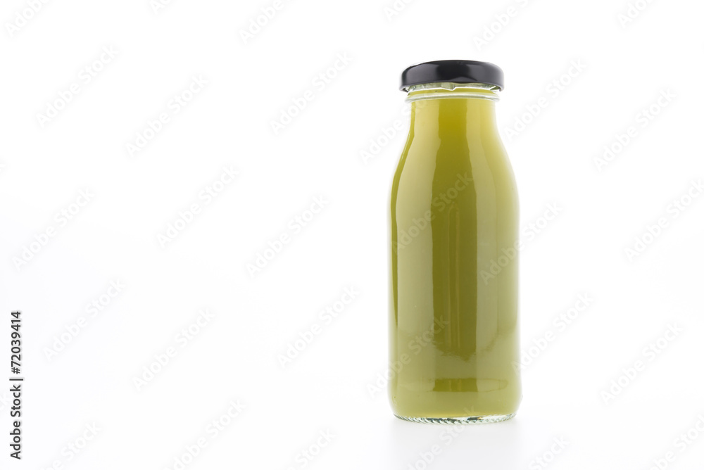 Kiwi juice bottle isolated on white background Kiwi juice bottle isolated on white background