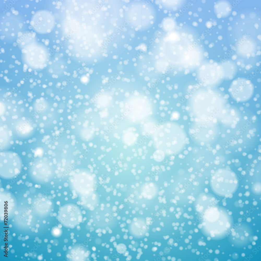 Christmas snowflakes blurred  background.  Vector illustration.