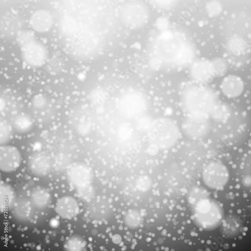 falling snow on the gray - vector image grey