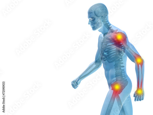 Conceptual human pain anatomy