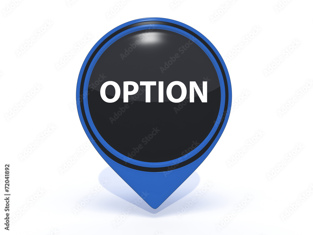 option pointer icon on white background option pointer icon on white background