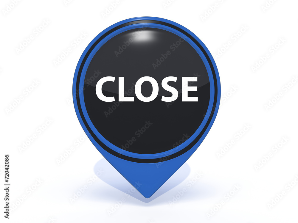 close pointer icon on white background close pointer icon on white background