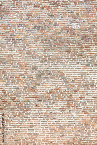 Background of Old Vintage Colorful Big Brick Wall
