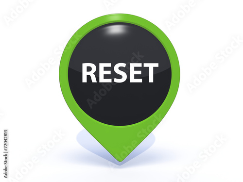Obraz na płótnie reset pointer icon on white background