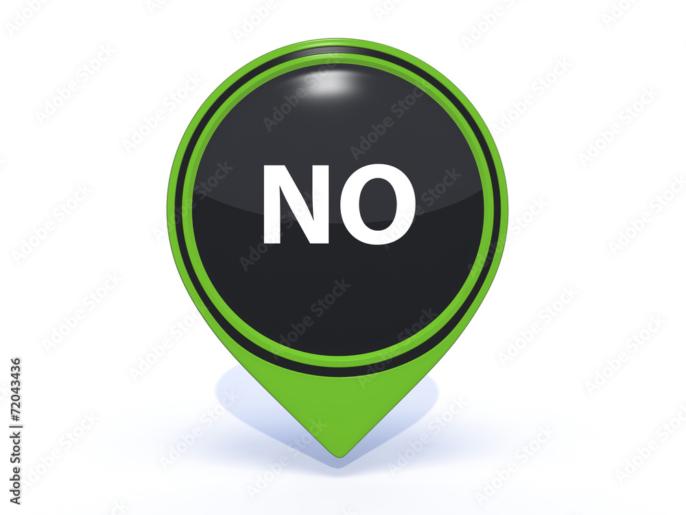 no pointer icon on white background