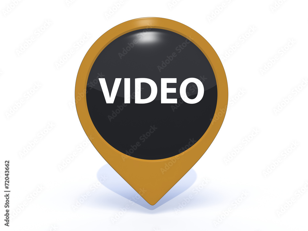 video pointer icon on white background video pointer icon on white background