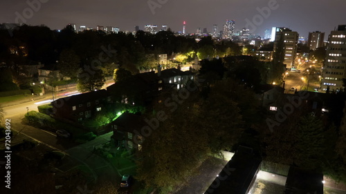 Birmingham, England city centre night time lapse. photo