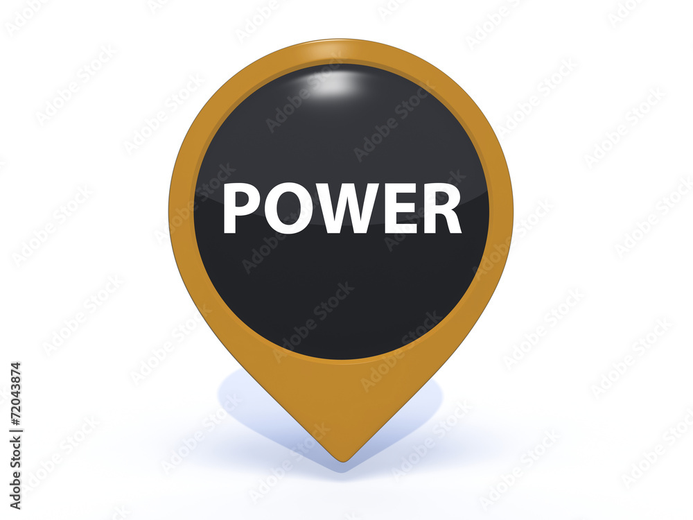 power pointer icon on white background power pointer icon on white background