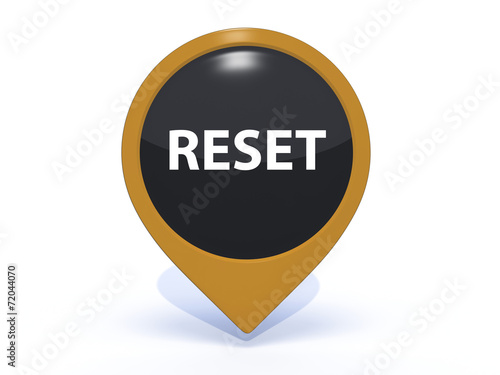 Obraz na płótnie reset pointer icon on white background