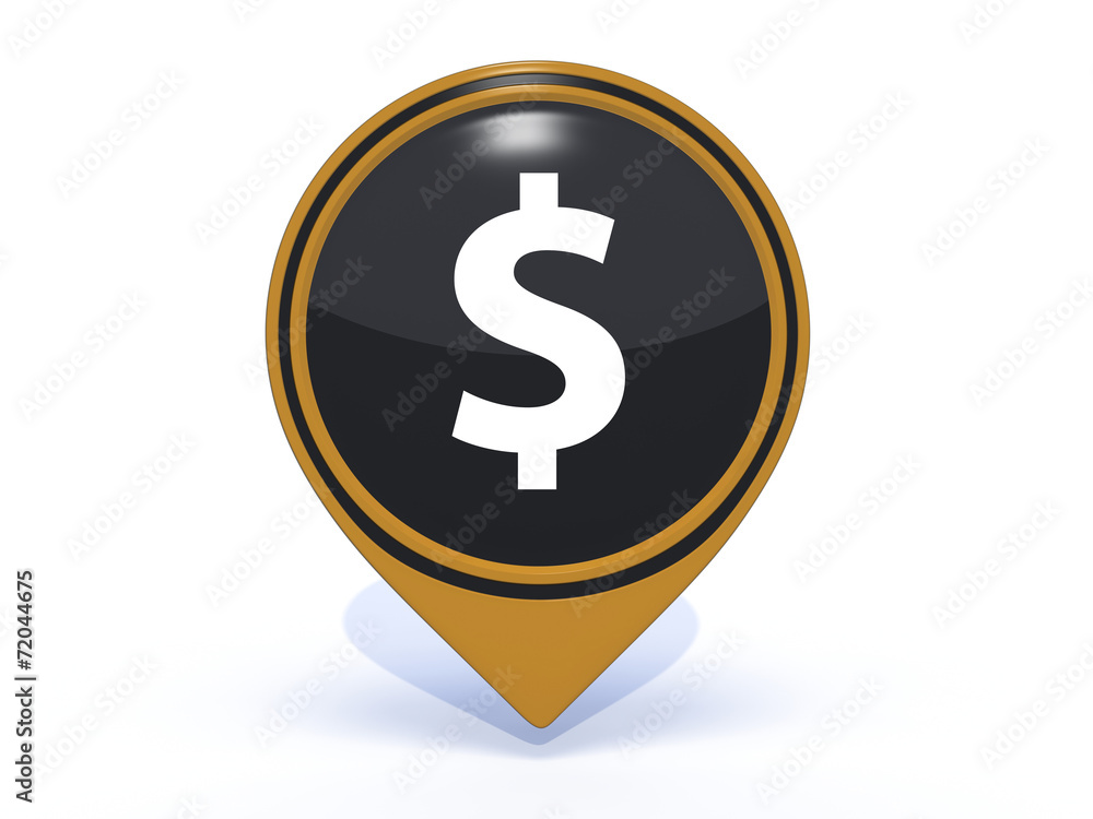 Obraz premium money pointer icon on white background