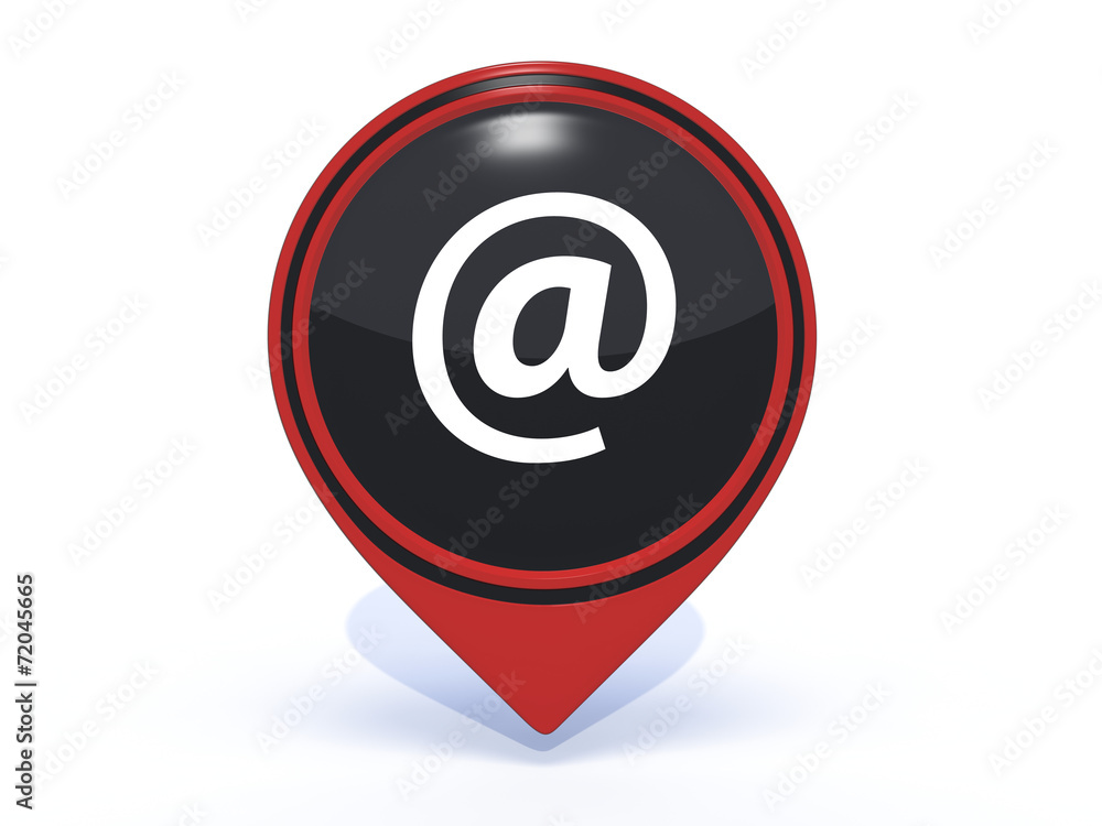 Email pointer icon on white background Email pointer icon on white background