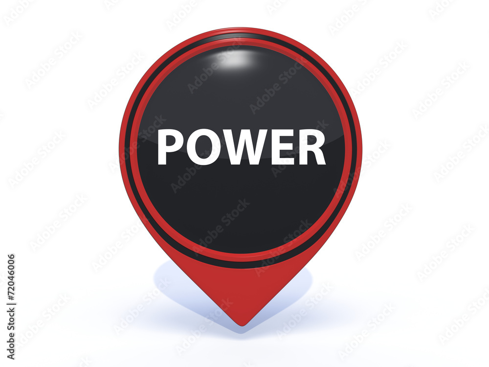 power pointer icon on white background