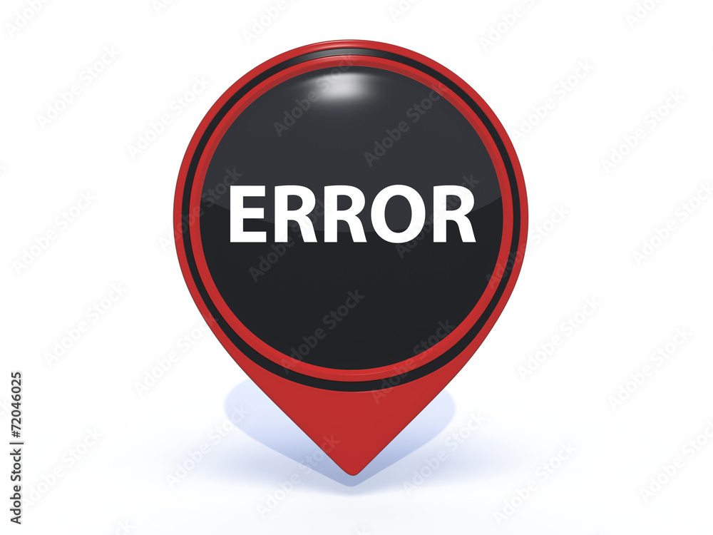 error pointer icon on white background error pointer icon on white background