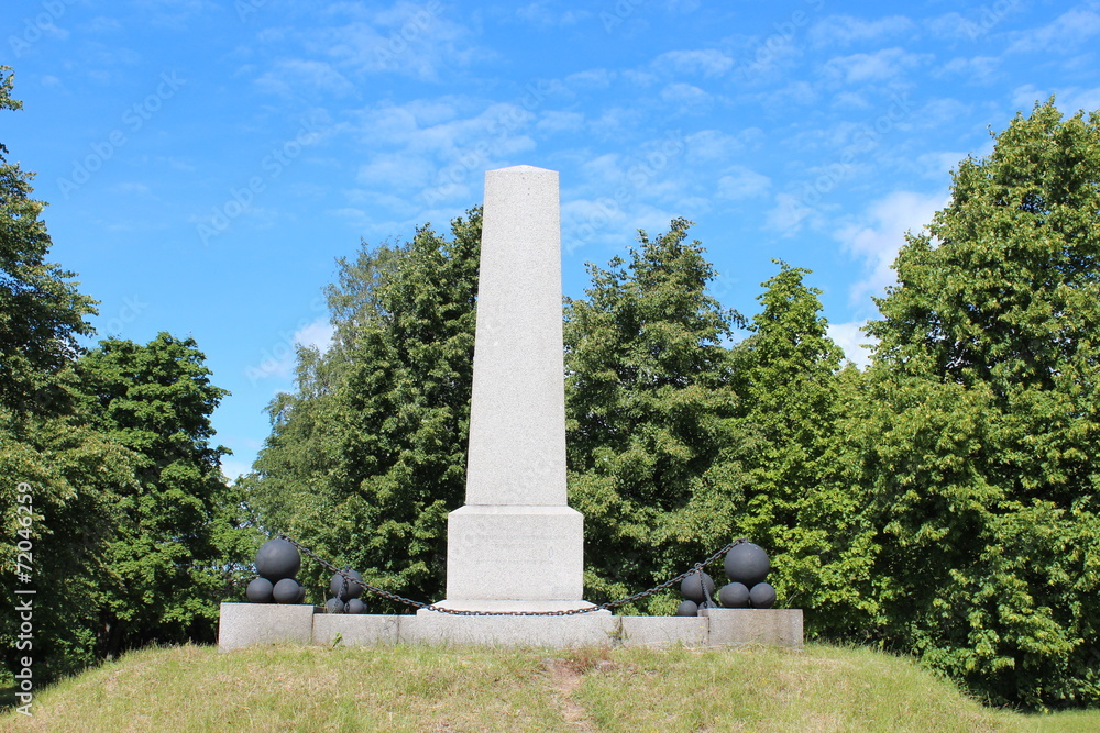 Monument to the Russian wars, 1710. Vyborg city. Monument to the Russian wars, 1710. Vyborg city.
