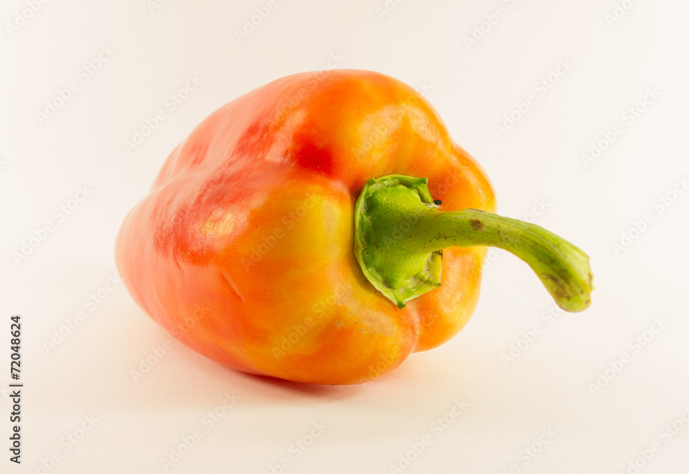 Red pepper isolated on white background