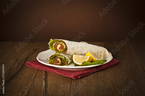 Cig kofte Durum Shawarma / Turkish Foo photo