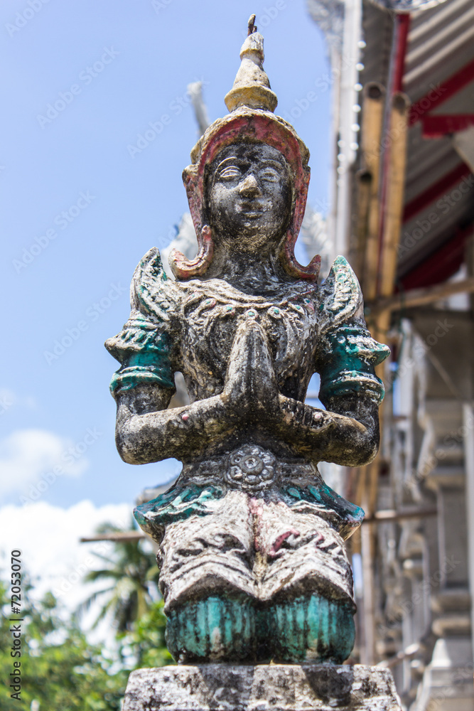 Old Thai angel statue