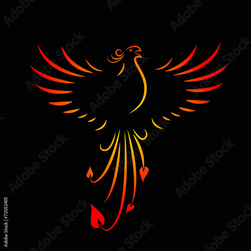 phoenix schreit gelb rot