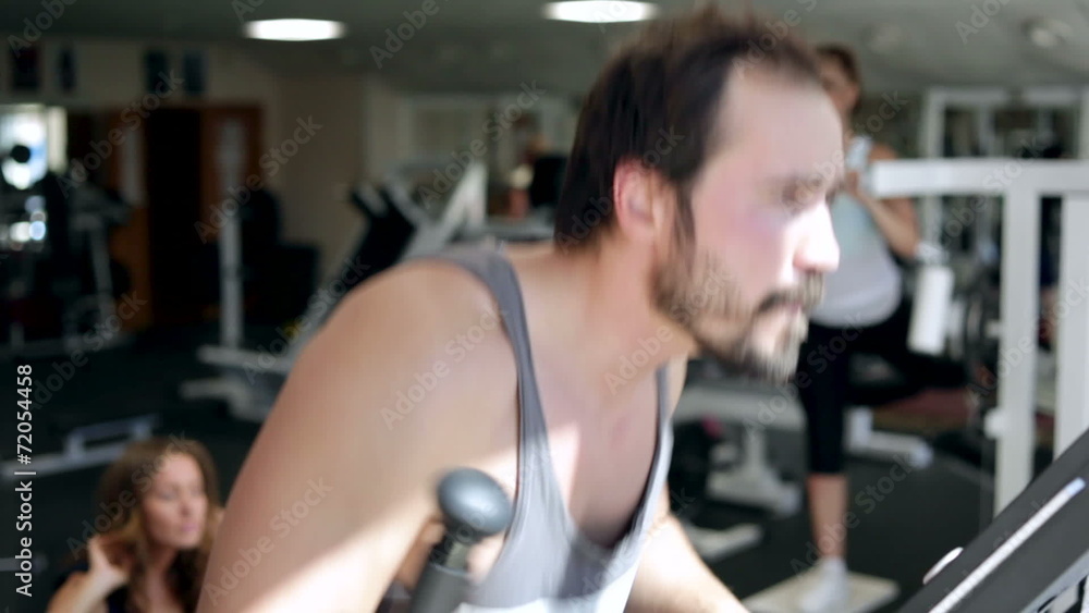 Man Using Elliptical Cross Man Using Elliptical Cross