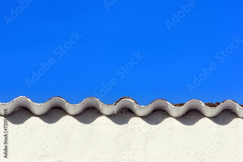roof with ripple pattern