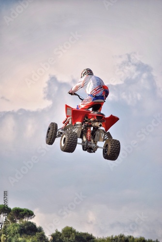 Fototapeta Naklejka Na Ścianę i Meble -  Freestyle Quad motocross