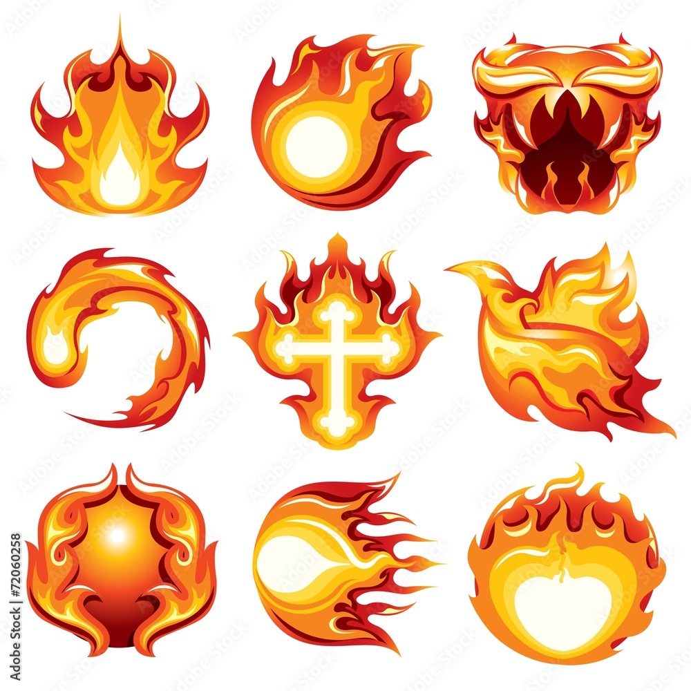Fire Icon White Background Fire Icon White Background