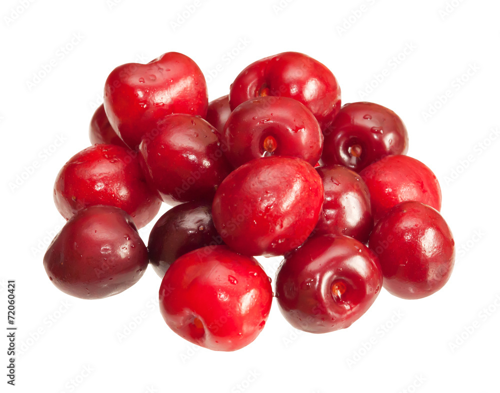 Cherries isolated on white background Cherries isolated on white background