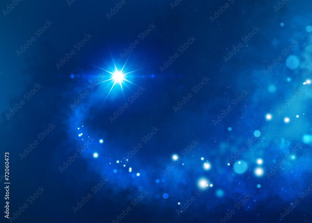 Obraz premium blue lucky star