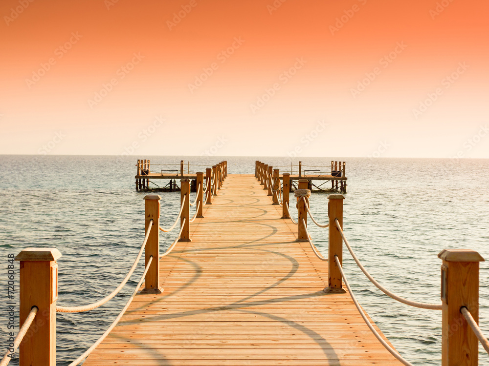 Pier at Heavenly Sunset