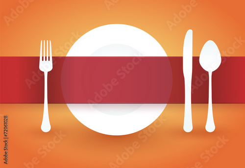 table with the label over the plate