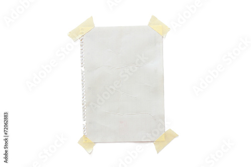 Papier Notiz Zettel, ausgerissen Kalender, Kalender Rückseite