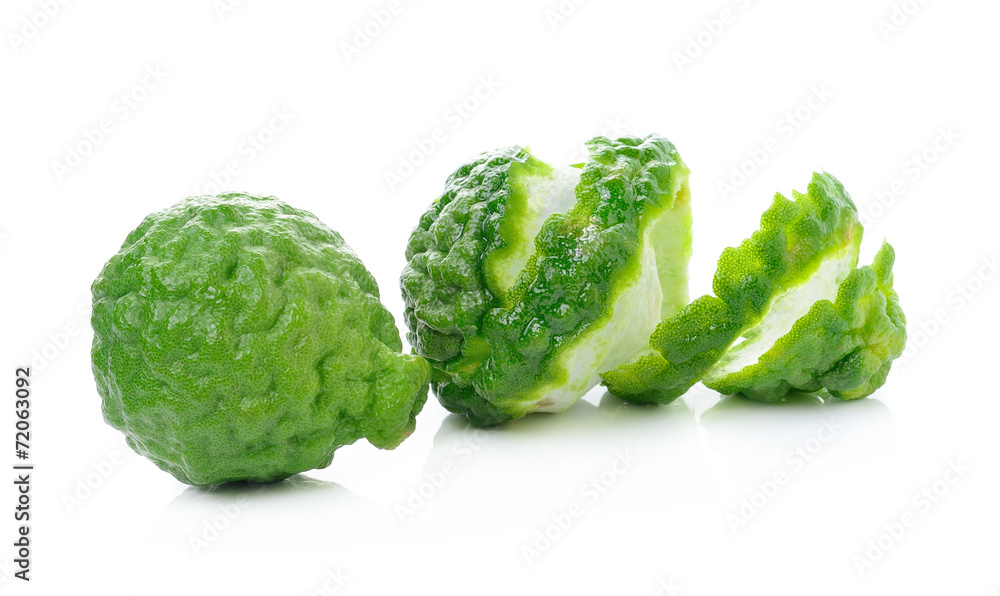 Fototapeta premium Bergamot fruit on white background