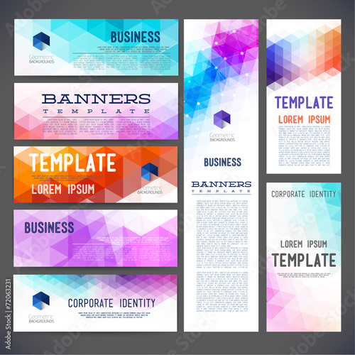 Eight abstract design banners for you