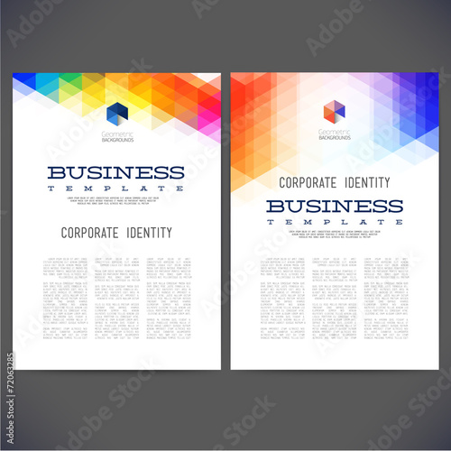 Abstract vector template design, brochure