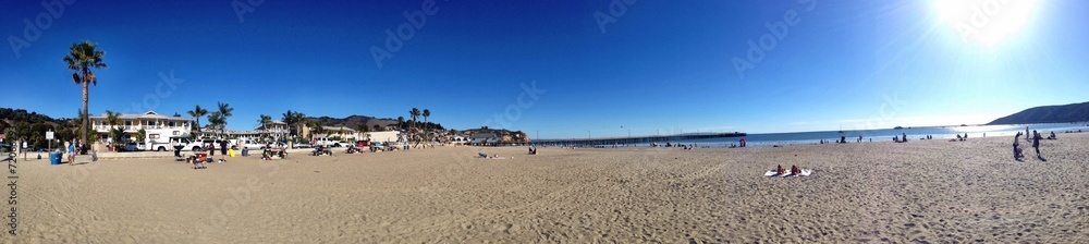 Awesome panorama of a Californian beach USA Awesome panorama of a Californian beach USA