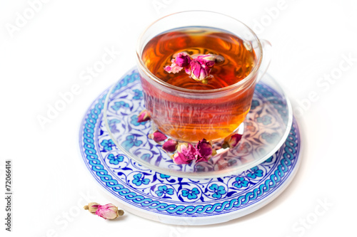 Tea with roses