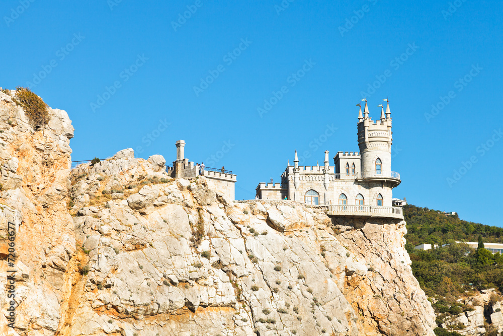 Aurora mount with Swallow's Nest castle, Crimea
