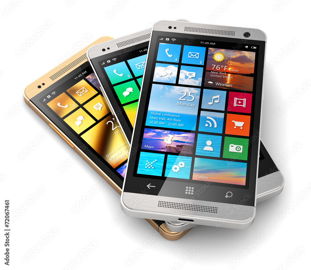 Modern touchscreen smartphones