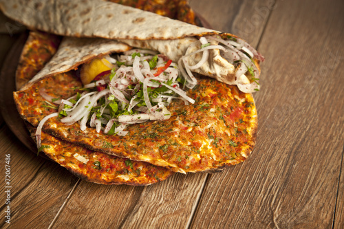Turkish pide lahmacun