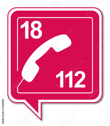 Logo téléphone de secours.