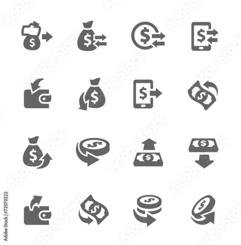 Money Moving Icons