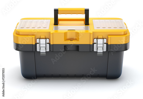 Fotografía Yellow black plastic toolbox