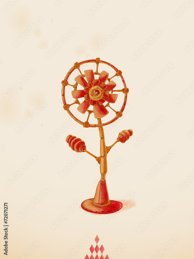 Obraz premium Mechanical flower.